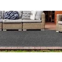 Calo-deluxe Teppich "Perugia 1060" Gr. 31, silber (silberfarben), B:80cm H:7mm L:230cm, Kunstfaser, Teppiche, Teppich, In- und Outdoor geeignet, Wohnzimmer