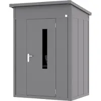 PRIMEYARD 158 x 122 cm Gerätehaus, anthrazit - (GFPV00949)