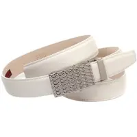 Anthoni Crown Ledergürtel , Damen, Gr. 95, weiß, Leder, unifarben, Gürtel Ledergürtel, Traumhafter Automatik Ledergürtel