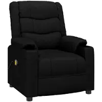 Syfax Massagesessel Schwarz Kunstleder