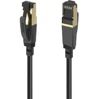 Hama 00202000, 0,5 m, Cat8, S/FTP (S-STP), RJ-45, RJ-45, Schwarz