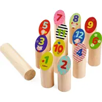Eichhorn Spiel "Wurfspiel Stäbe", bunt, Spiele, KinderØ:4,5cm, Holz, Spiel, Ø:4,5cm