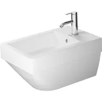Duravit Wand-Bidet Vero Air 37x57cm, m HL, ÜL, HLB, weiß WonderGliss