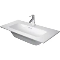 Duravit ME by Starck Möbelwaschtisch Compact, mit Überlauf, ohne Hahnloch, 830mm, 234283AC60
