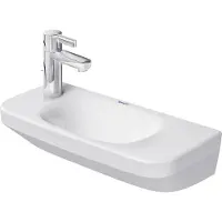 Duravit Handwaschbecken DuraStyle 50x22cm, o. ÜL, m HLB, HL li, we WG