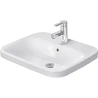 Duravit Einbauwaschtisch DuraStyle 56x45,5cm, EB v ob, m HL, ÜL, HLB, we WG