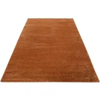 Esprit Teppich "California ESP-22937" Gr. 4, braun (karamell), B:160cm H:18mm L:225cm, Kunstfaser, Teppiche, Teppich, sehr weicher dichter Flor, Wohnzimmer, Schlafzimmer, Esszimmer, uni