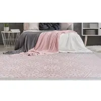 Arte Espina Teppich "Monroe 200" Gr. 4, rosa, B:160cm H:7mm L:230cm, Kunstfaser, Teppiche, Teppich, besonders weich durch Microfaser, Wohnzimmer