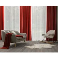 Wirth Vorhang "Dim out" Gr. 5, rot, B:142cm H:255cm, Jacquard, Polyester, Gardinen, Vorhang