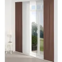 Wirth Schiebegardine "Dim out" Gr. 3, braun, B:60cm H:225cm, Polyester, Gardinen, Schiebegardine, inkl. Beschwerungsstange