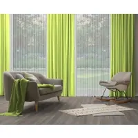 Wirth Vorhang "Dim out" Gr. 5, grün (limone), B:142cm H:255cm, Jacquard, Polyester, Gardinen, Vorhang