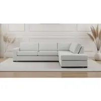 Otto Home Ecksofa "Branwell", beige (sand), B:304cm H:86cm T:227cm, 100% Polyester, Sofas, Ecksofa, Breite 304 cm, Struktur fein, mit Wellenunterfederung