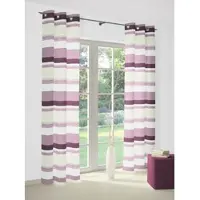 Wirth Vorhang "Novara" Gr. 4, lila, B:135cm H:245cm, Jacquard, Baumwolle, Polyacryl, Polyester, Gardinen, Vorhang