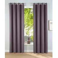 Otto Home Verdunkelungsvorhang "Solana" Gr. 5, grau (anthrazit), B:140cm H:265cm, Polyester, Gardinen, Verdunkelungsvorhang, 2-er Set, Breite 140 cm, einfarbig, Topseller