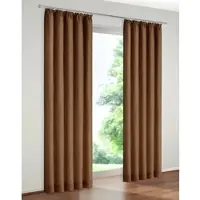 Wirth Vorhang "B-Holmsund" Gr. 5, braun, B:132cm H:225cm, Chenille, Polyacryl, Gardinen, Vorhang