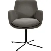 K+W Komfort & Wohnen Esszimmerstuhl "Pego Drehstuhl", braun (schlamm 72), B:59cm H:84cm T:65cm, Stühle, Esszimmerstuhl, filigranem 4-Fuß-Gestell in schwarz