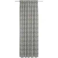 Adam Audio Vorhang ADAM "Romantic Puligny Light" Gr. 5, grau (dunkelgrau), B:142cm H:255cm, Jacquard, Baumwolle, Gardinen, Vorhang, aus 100% Bio-Baumwolle