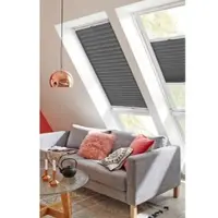 Sunlines Dachfensterplissee "Classic Style Crepe" Lichtschutz verspannt mit Führungsschienen