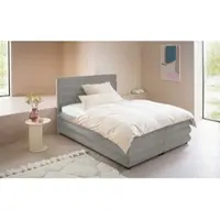 LeGer By Lena Gercke Polsterbett "Maylis", grau, B:152cm L:211cm, 100% Polyester, , Betten, Polsterbett, wahlweise mit und ohne Matratze und Lattenrost, auch in 200cm Breite