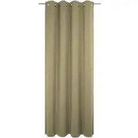 Wirth Vorhang "Newbury" Gr. 4, braun (schlamm), B:130cm H:245cm, Jacquard, Baumwolle, Polyester, Gardinen, Vorhang