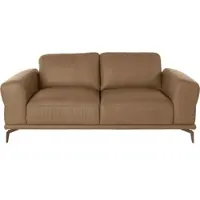 W.Schillig 2-Sitzer "montanaa", braun (fango z69), B:192cm H:78cm T:94cm, Sofas, 2-Sitzer, mit Metallfüßen in Bronze pulverbeschichtet, Breite 192 cm