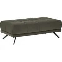 Die Planbar Hocker "MP-IN20041", grün (olive), B:137cm H:43cm T:73cm, 100% Polyester, Hocker, Hocker, Besondere Merkmale: in modernem Polyestervelours mit Samtoptik