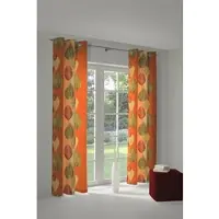 Wirth Vorhang "Marek" Gr. 4, orange (terra), B:145cm H:245cm, Polyester, Gardinen, Vorhang