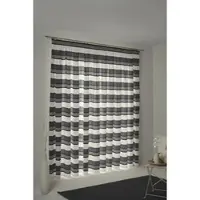 Wirth Vorhang "Menorca" Gr. 2, grau, B:135cm H:175cm, Baumwolle, Polyester, Gardinen, Vorhang