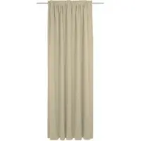 Adam Audio Vorhang ADAM "Uni Collection light" Gr. 5, beige, B:142cm H:255cm, Jacquard, Baumwolle, Gardinen, Vorhang, aus 100% Bio-Baumwolle