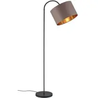 Otto Home Stehlampe "Jerrett", grau (taupe, goldfarben), Ø 35cm H: 156cm, Leuchten, Stehleuchte mit flexiblem, schwenkbaren Schirm, Stehlampe
