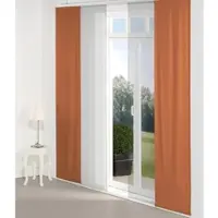 Wirth Schiebegardine "Dim out" Gr. 2, orange (terra), B:60cm H:175cm, Polyester, Gardinen, Schiebegardine, inkl. Beschwerungsstange