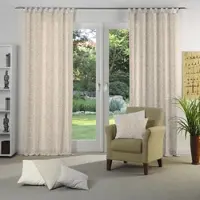 Wirth Vorhang "Gospic" Gr. 4, orange (terra), B:132cm H:245cm, Jacquard, Baumwolle, Polyester, Gardinen, Vorhang