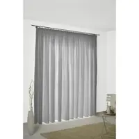 Wirth Vorhang "Felsted" Gr. 4, grau, B:132cm H:245cm, Jacquard, Polyester, Gardinen, Vorhang
