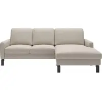 Home affaire Ecksofa "Lecce, L-Form, Federkernpolsterung, Breite 224 cm", beige (taupe), B:224cm H:86cm T:164cm, 100% Polyester, Sofas, Ecksofa, inkl. saugroboterfreundliche Höhe & schmale Armlehnen