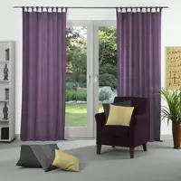 Wirth Vorhang "Niederau" Gr. 3, lila, B:132cm H:225cm, Jacquard, Polyacryl, Polyester, Gardinen, Vorhang