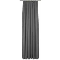 Wirth Vorhang "Westport" Gr. 6, grau (dunkelgrau), B:132cm H:245cm, Jacquard, Polyester, Gardinen, Vorhang