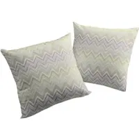 Wirth Dekokissen "Benewitz" Gr. 3, grün (lindgrün, gemustert), B:40cm L:60cm, Baumwolle, Polyester, Dekokissen_Sitzkissen_Kissenhüllen, Dekokissen, Kissenhülle ohne Füllung, 2 Stück