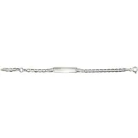 Firetti Armband "Schmuck Geschenk Silber 925 Armkette ID-Platte Stegpanzer" Gr. 16, silber (silberfarben), Armbänder, Jungen, 16, Silber 925 (Sterlingsilber), Armband