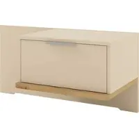 Set One By Musterring Nachtschrank "Isabelle", beige (champagner, dekor), B:90cm H:43cm T:47cm, Holzwerkstoff, Schränke, Nachtschrank, verschiedene Farben, Unterboden in Eiche, Maße B50/90 x H43 x T47 cm