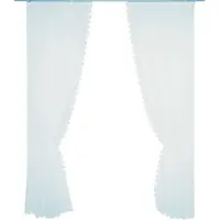 Wirth Gardine "Elena" Gr. 9, weiß, B:300cm H:220cm, Sablé, Polyester, Gardinen, Gardine, veredelt mit echter Plauener Spitze Stickerei, inkl. Raffhalter