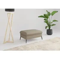 Sit&More Polsterhocker SIT & MORE "Emely", grau (taupe), B:104cm H:47cm T:69cm, 95%Polyester, 5% Polyamid, Hocker, Polsterhocker, mit praktischen Stauraum