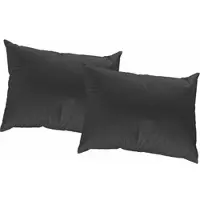Wirth Dekokissen "SUNBONE" Gr. 2, schwarz (schwarz, gemustert unifarben), B:50cm L:50cm, Polyester, Dekokissen_Sitzkissen_Kissenhüllen, Dekokissen, Kissenhülle ohne Füllung, 2 Stück