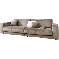 Candy Big-Sofa 3C "Enisa II", beige (sand), B:290cm H:86cm T:127cm, 100% Polyester, Sofas, Big-Sofa, incl. 1 Flatterkissen, Wahlweise mit Flecken-Schutz-Bezug Easy care