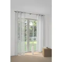 Wirth Gardine "Anja" Gr. 3, weiß (sanftes weiß), B:450cm H:120cm, Polyester, Gardinen, Gardine, Store