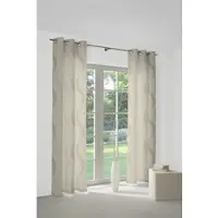 Wirth Vorhang "Lupara" Gr. 2, beige, B:132cm H:180cm, Jacquard, Obermaterial: 75% Polyester, 25% Baumwolle, Gardinen, Vorhang