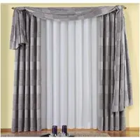 Wirth Vorhang "Jenny" Gr. 2, grau (anthrazit), B:135cm H:175cm, Polyester, Gardinen, Vorhang