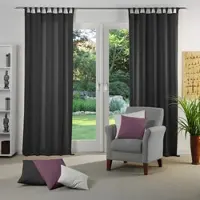 Wirth Vorhang "NEUFAHRN" Gr. 3, schwarz, B:135cm H:225cm, Jacquard, Polyacryl, Polyester, Gardinen, Vorhang