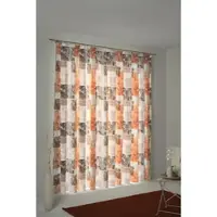 Wirth Vorhang "Jolanda" Gr. 5, orange, B:142cm H:255cm, Jacquard, Polyester, Gardinen, Vorhang