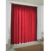 Wirth Vorhang "Toco-Ranke" Gr. 4, rot, B:132cm H:245cm, Chenille, Polyacryl, Polyester, Gardinen, Vorhang