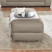 Calcio Italia Hocker "Gaia, hochwertiger, edler Lederhocker mit erstklassigem Sitzkomfort", beige (biscotto), B:67cm H:44cm T:90cm, Leder SORRENTO - 100% Leder;Leder BULL - 100% Leder, Hocker, Hocker